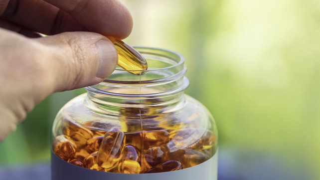 A jar full of vitamins