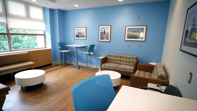 The family room in the Pediatric Intensive Care Unit at Hasbro Children's Hospital
