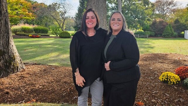 Tracy Saraceni and her wife, Kim