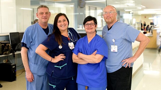 Hospital staff at Morton Hospital