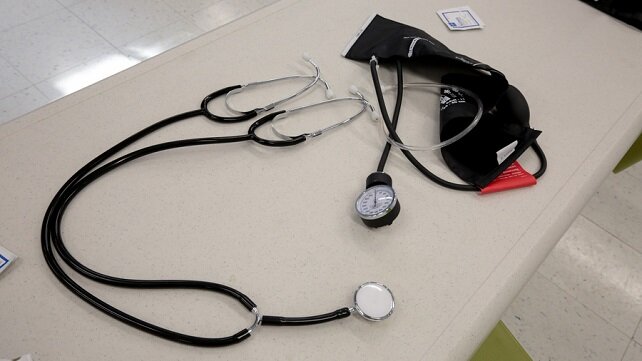 A stethoscope and other medical equipment