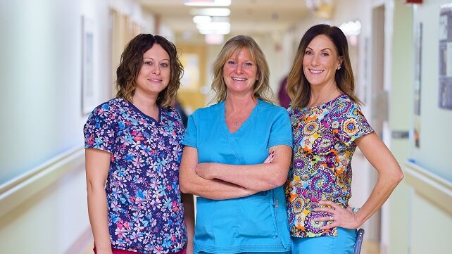 Inpatient behavioral staff at Morton Hospital