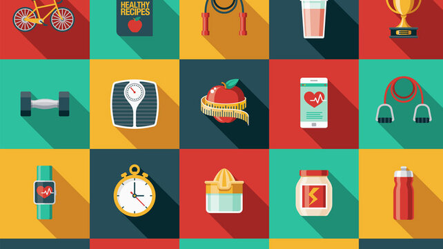 Graphic representing weight loss concepts