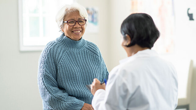 Brown Health Medical Group Media Card Image, Doctor and Happy Patient