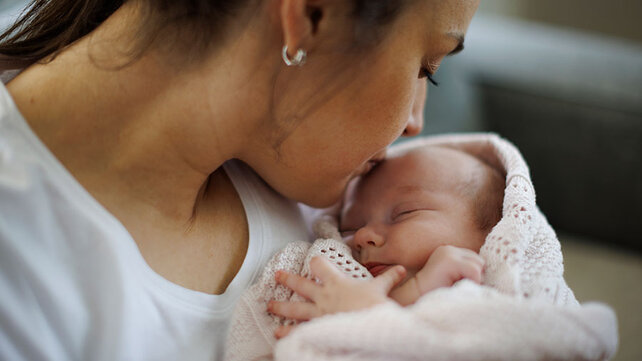 Mother with newborn