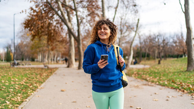 Women walking outside