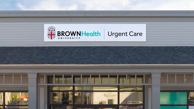 Exterior photo of Brown University Health Urgent Care in Barrington, RI