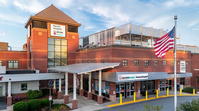Exterior signage of Morton Hospital