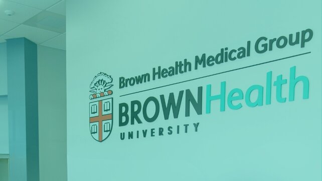 Brown Health Medical Group sign on wall