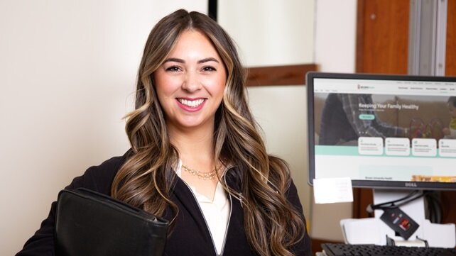 Sarah Conti, social worker at Brown University Health Cancer Institute