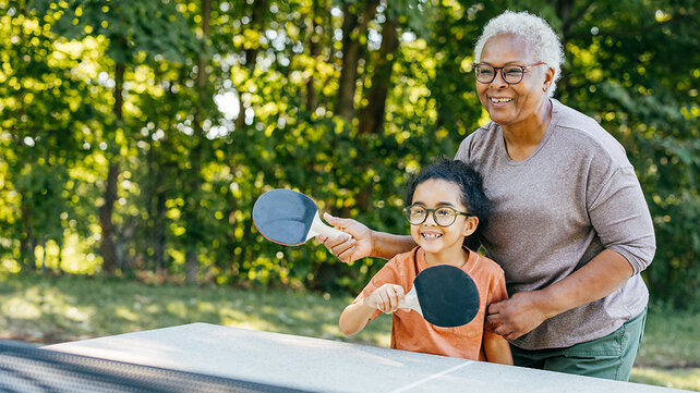 PERT Program Patients Playing Ping Pong