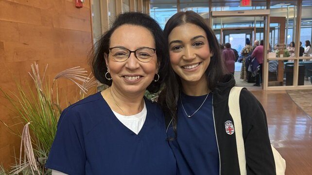 Lena and Kianna Gomes from Saint Anne's Hospital