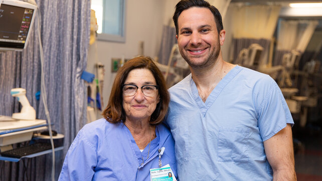 Sheila Capasso, RN and hip replacement patient