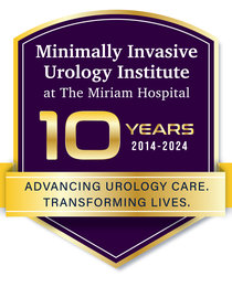 The logo for the tenth anniversary of Lifespan's Minimally Invasive Urology Institute